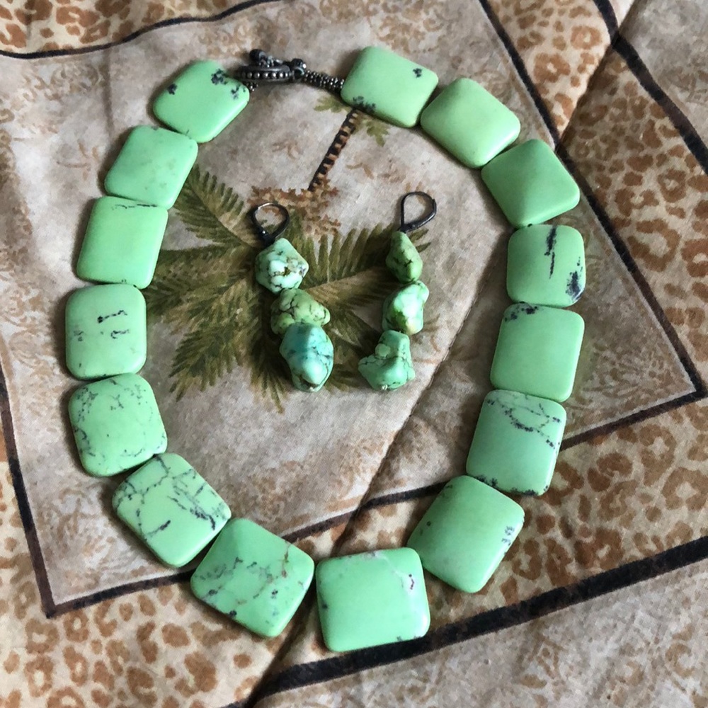 Necklace and matching earrings